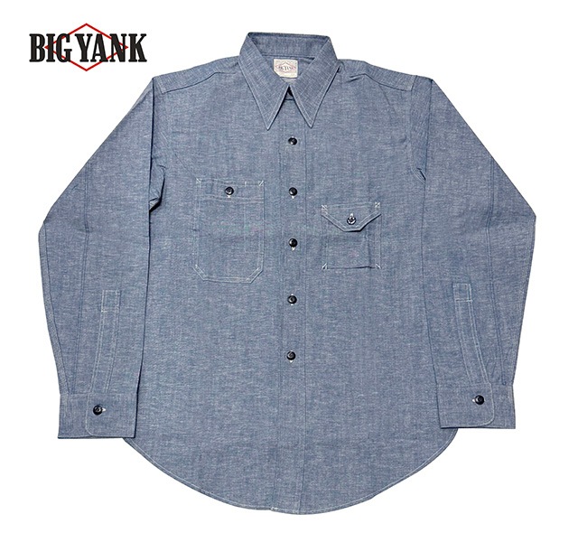 BIG YANK���ӥå���󥯡�Y1929 CHAMBRAY SHIRT�������֥졼����ġ�INDIGO��������ݥ����٥������Made in JAPAN����������MEN'S ���