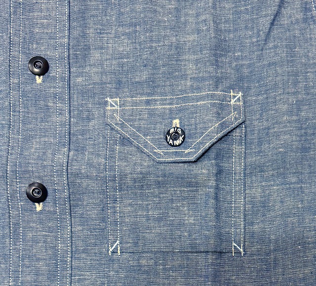 BIG YANK���ӥå���󥯡�Y1929 CHAMBRAY SHIRT�������֥졼����ġ�INDIGO��������ݥ����٥������Made in JAPAN����������MEN'S ���