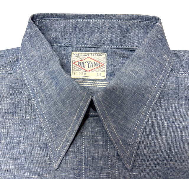 BIG YANK���ӥå���󥯡�Y1929 CHAMBRAY SHIRT�������֥졼����ġ�INDIGO��������ݥ����٥������Made in JAPAN����������MEN'S ���