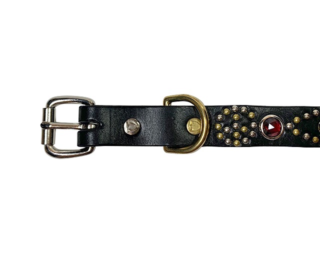 Good karma development ���å� ����� �ǥ��٥��åץ��ȡ�Narrow Studs Belt "ASHBURY" �ʥ��� �����å� �٥�� "������٥꡼�ɡ�HTC Hollywood Trading Company���쥶���٥�ȡ�BLACK �֥�å���������(1/2/3)