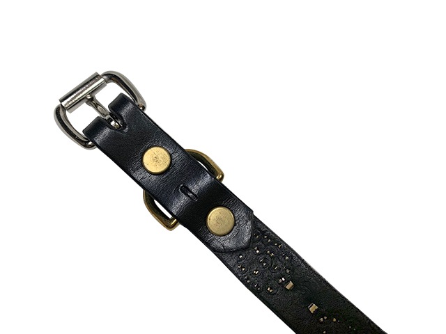 Good karma development ���å� ����� �ǥ��٥��åץ��ȡ�Narrow Studs Belt "ASHBURY" �ʥ��� �����å� �٥�� "������٥꡼�ɡ�HTC Hollywood Trading Company���쥶���٥�ȡ�BLACK �֥�å���������(1/2/3)