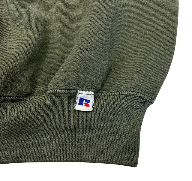 ��SALE 30%OFF��  90's RUSSELL ��å��롡SWEAT ̵�� �������å� MOS GREEN �⥹���꡼��sizeXXL��Made in USA������ꥫ������UESD �桼���ɡۡ���šۡ�Ź�޻����Բġ�