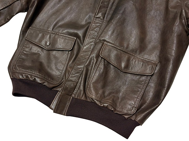 L.L.BEAN ���륨��ӡ���A-2 TYPE FLIGHT JACKET A-2������ �ե饤�ȥ��㥱�åȡ��쥶�����㥱�åȡ��ץ����col.BROWN��size:XL-TALL��TALON���åѡ���MADE IN U.S.A.������ꥫ������OLD ������ɡۡ���š�