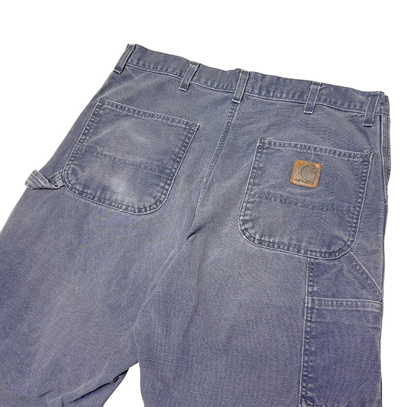 ��good fade!�� 90s��Carhartt �����ϡ��ȡ�Single Knee Painter Pants ���󥰥�ˡ� �ڥ��󥿡��ѥ�ġ�col.GRAY BLUE��size:W36��L32ɽ�������å����ϡ�COTTON100%��Made in U.S.A.  ��VINTAGE �ӥ�ơ����ۡ���šۡ�Ź�޻����Բġ�
