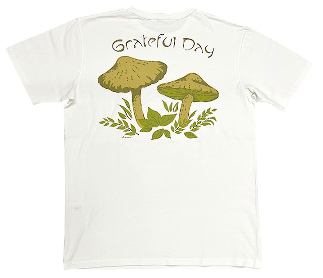 HAVE A GRATEFUL DAY �ϥ� �� ���쥤�ȥե� �ǥ���T-SHIRTS -MUSHROOM T�����-�ޥå���롼�ࡡ2��(BLACK/WHITE)��Ⱦµ��GOWEST��GOHEMP��2025SS