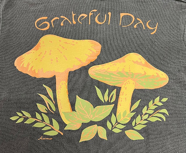 HAVE A GRATEFUL DAY �ϥ� �� ���쥤�ȥե� �ǥ���T-SHIRTS -MUSHROOM T�����-�ޥå���롼�ࡡ2��(BLACK/WHITE)��Ⱦµ��GOWEST��GOHEMP��2025SS