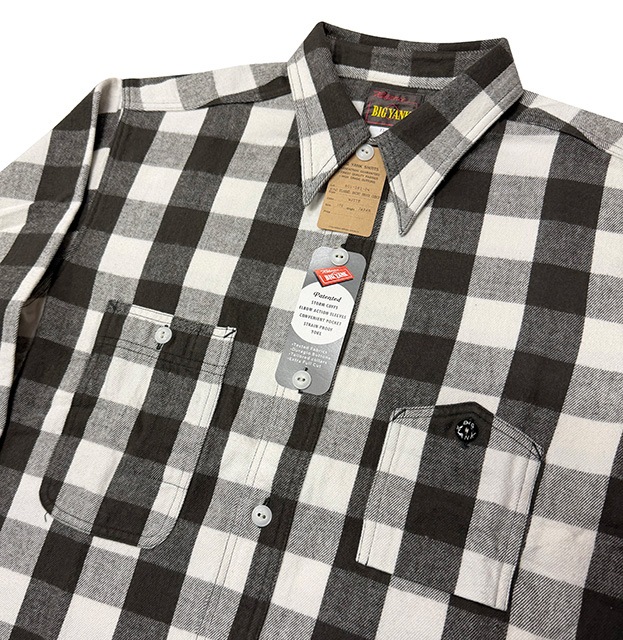 BIG YANK���ӥå���󥯡�Y1945 FLANNEL SHIRTS  BROCK CHECK��2����BLUE/WHITE�˥ͥ륷��ġ�������ݥ����֥��å������å���Made in JAPAN��2026