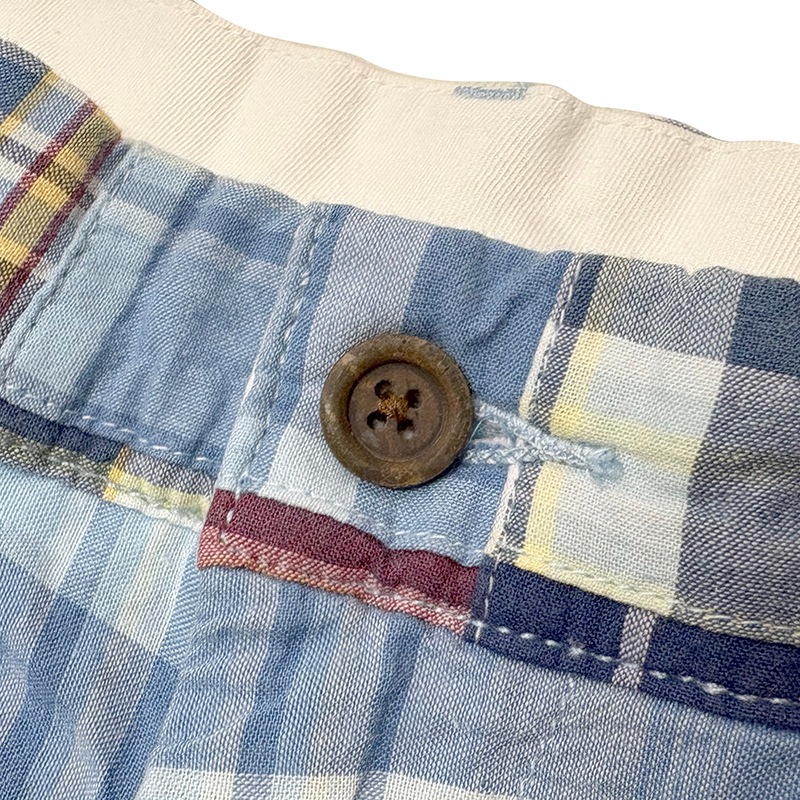 Polo by Ralph Lauren �ݥ� ���ե������MADRAS CHECK SHORTS �ޥɥ饹�����å� ���硼�ġ�col.BLUE�ϡ�size:W35��COTTON100�� ��USED �桼���ɡۡ���šۡ�Ź�޻����Բġ�