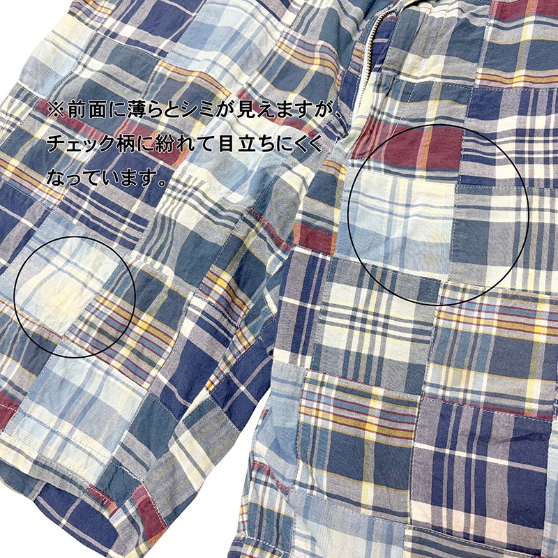 Polo by Ralph Lauren �ݥ� ���ե������MADRAS CHECK SHORTS �ޥɥ饹�����å� ���硼�ġ�col.BLUE�ϡ�size:W35��COTTON100�� ��USED �桼���ɡۡ���šۡ�Ź�޻����Բġ�