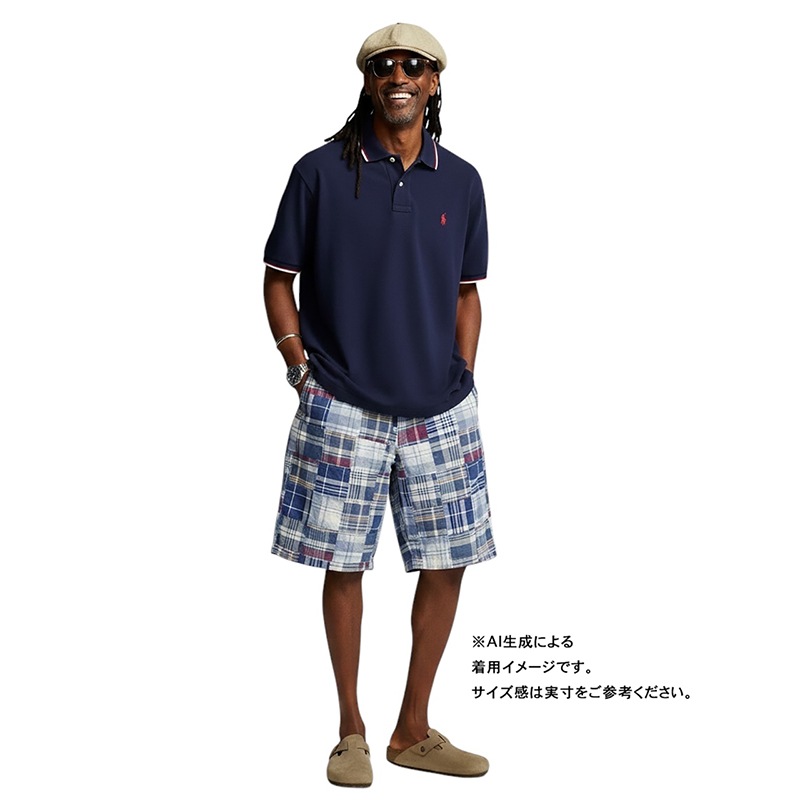 Polo by Ralph Lauren �ݥ� ���ե������MADRAS CHECK SHORTS �ޥɥ饹�����å� ���硼�ġ�col.BLUE�ϡ�size:W35��COTTON100�� ��USED �桼���ɡۡ���šۡ�Ź�޻����Բġ�