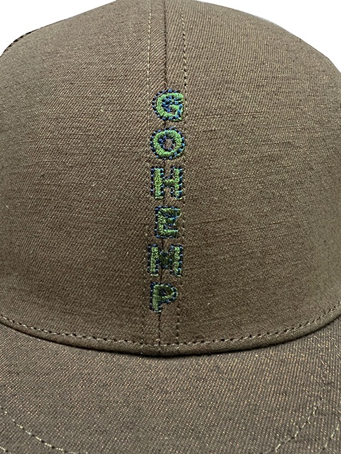 GOHEMP �����إ�ס�VERTICAL LOGO MESH CAP �С��ƥ����� ���� ��å��� ����åס�2��(BROWN/BLACK)�����åȥ�إ�ס��㡡�ʡ�˹�ҡ�2025SS