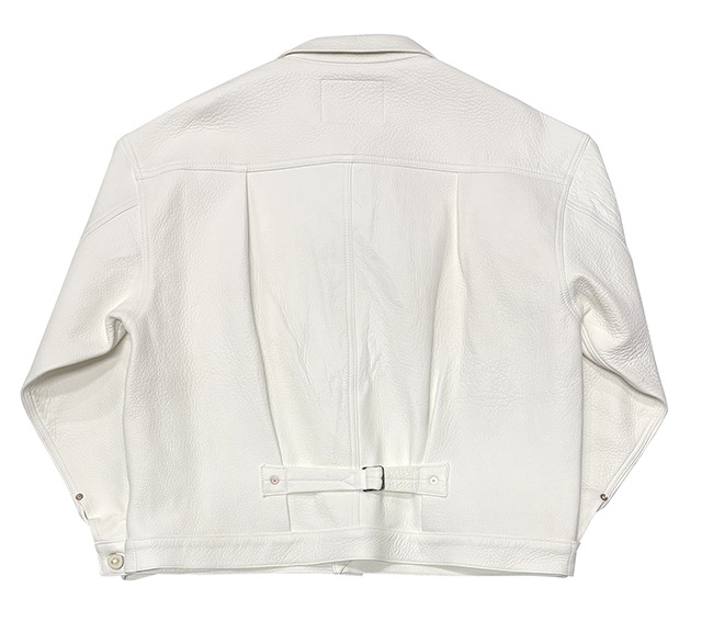 BAA COSTUME MFG.��DEERSKIN 1st MODEL JACKET ��HUNTER�� WHITE �ǥ��������� �ե������ȥ�ǥ롡�쥶�����㥱�åȡ��ۥ磻�ȡ�XL��������BOW & ARROW