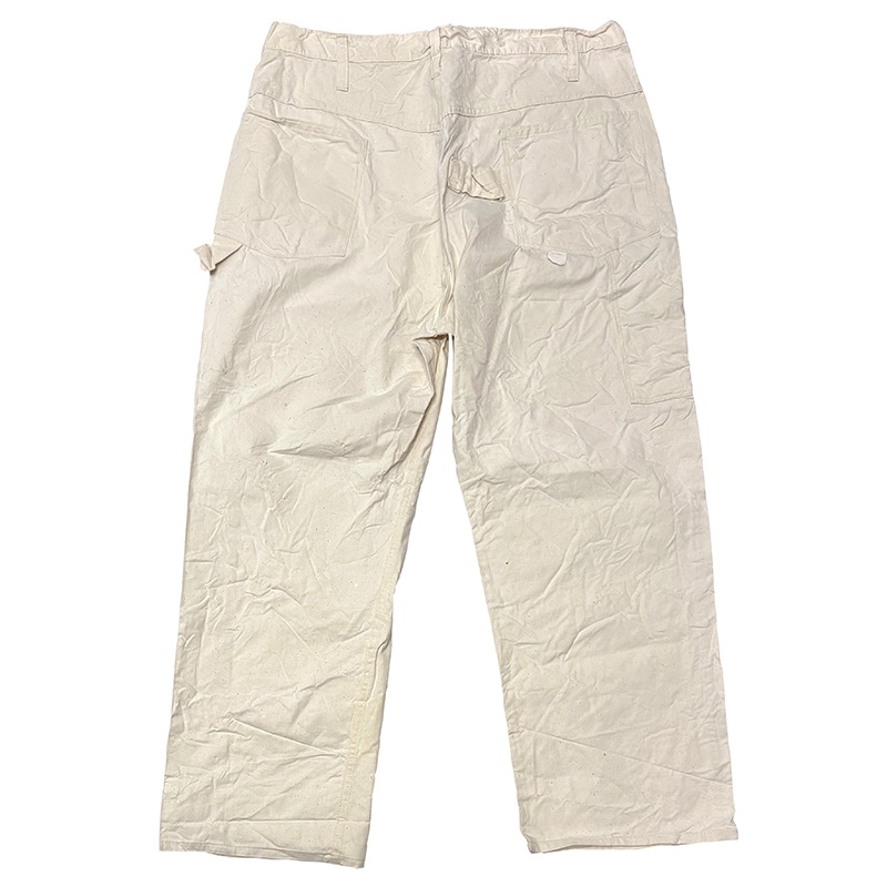 ��DEAD STOCK�� 70-80s��QUAKER CITY PANTS and OVERALLS ���������� ���ƥ� �ѥ�� ����� �����С������륺��PAINTER PANTS �ڥ��󥿡��ѥ�ġ�col:WHITE��size:42ɽ�����٥����������ס�Sanforized�ù� �ڥǥåɥ��ȥå��ۡ���šۡ�Ź�޻����Բġ�
