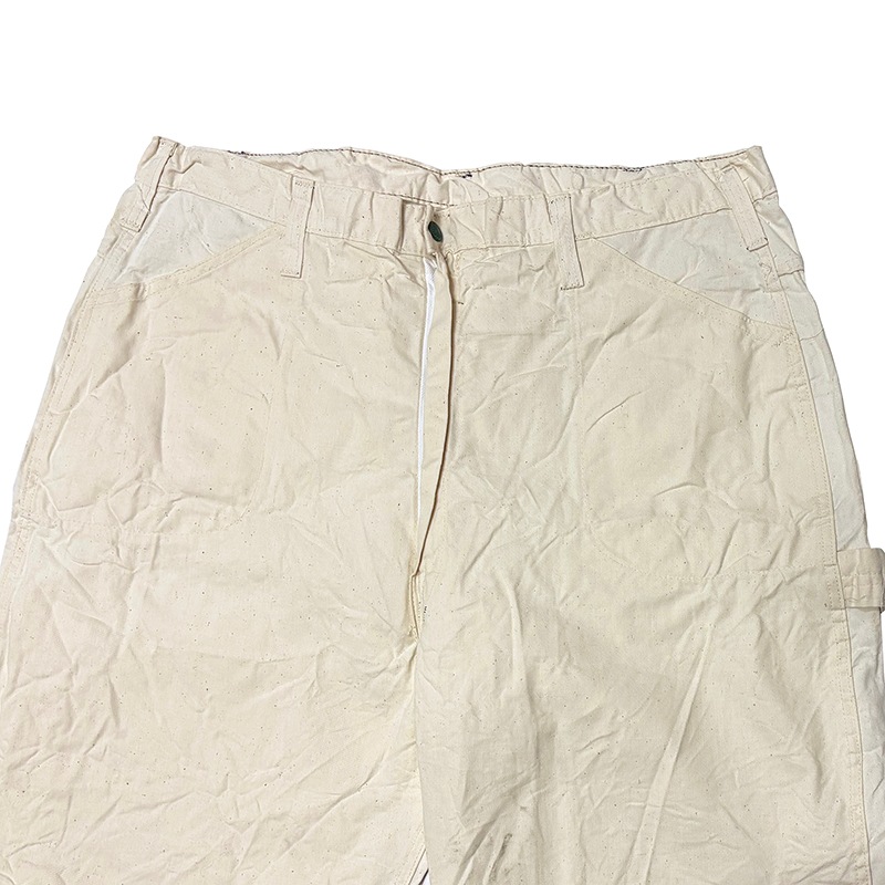 ��DEAD STOCK�� 70-80s��QUAKER CITY PANTS and OVERALLS ���������� ���ƥ� �ѥ�� ����� �����С������륺��PAINTER PANTS �ڥ��󥿡��ѥ�ġ�col:WHITE��size:42ɽ�����٥����������ס�Sanforized�ù� �ڥǥåɥ��ȥå��ۡ���šۡ�Ź�޻����Բġ�