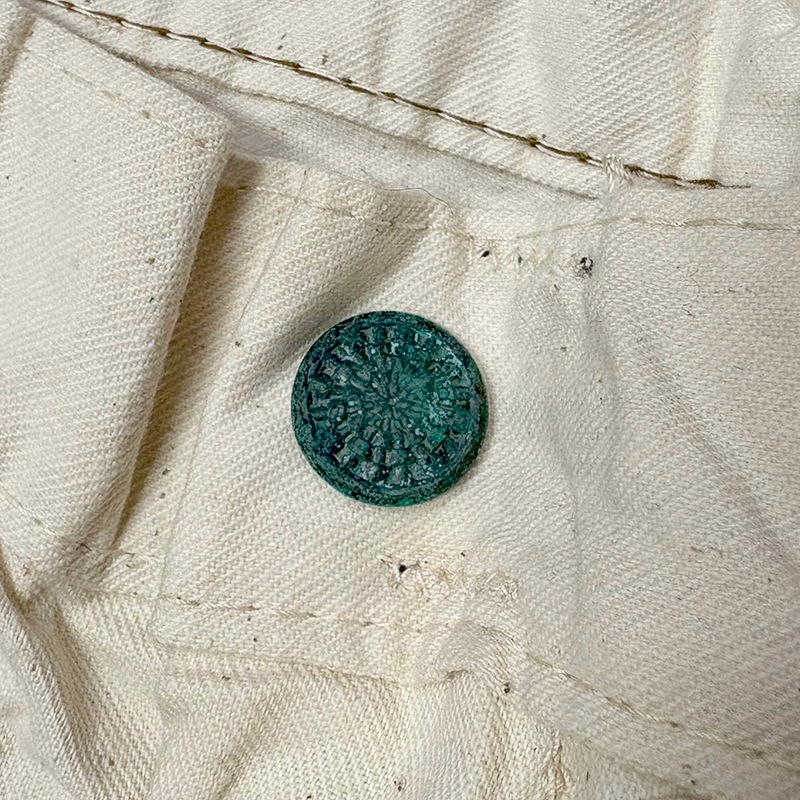 ��DEAD STOCK�� 70-80s��QUAKER CITY PANTS and OVERALLS ���������� ���ƥ� �ѥ�� ����� �����С������륺��PAINTER PANTS �ڥ��󥿡��ѥ�ġ�col:WHITE��size:42ɽ�����٥����������ס�Sanforized�ù� �ڥǥåɥ��ȥå��ۡ���šۡ�Ź�޻����Բġ�