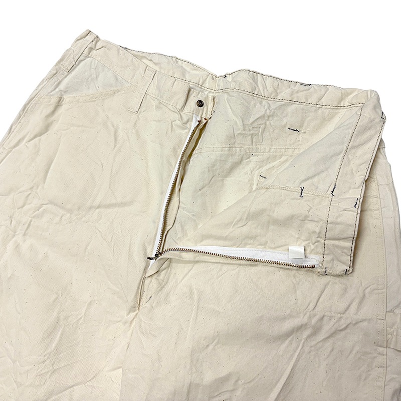 ��DEAD STOCK�� 70-80s��QUAKER CITY PANTS and OVERALLS ���������� ���ƥ� �ѥ�� ����� �����С������륺��PAINTER PANTS �ڥ��󥿡��ѥ�ġ�col:WHITE��size:42ɽ�����٥����������ס�Sanforized�ù� �ڥǥåɥ��ȥå��ۡ���šۡ�Ź�޻����Բġ�