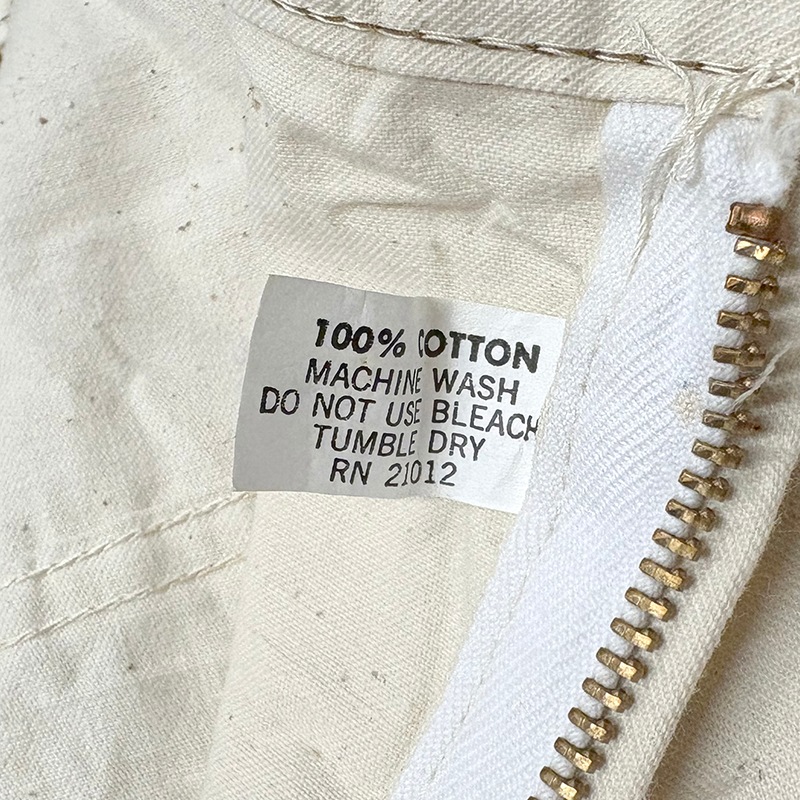 ��DEAD STOCK�� 70-80s��QUAKER CITY PANTS and OVERALLS ���������� ���ƥ� �ѥ�� ����� �����С������륺��PAINTER PANTS �ڥ��󥿡��ѥ�ġ�col:WHITE��size:42ɽ�����٥����������ס�Sanforized�ù� �ڥǥåɥ��ȥå��ۡ���šۡ�Ź�޻����Բġ�