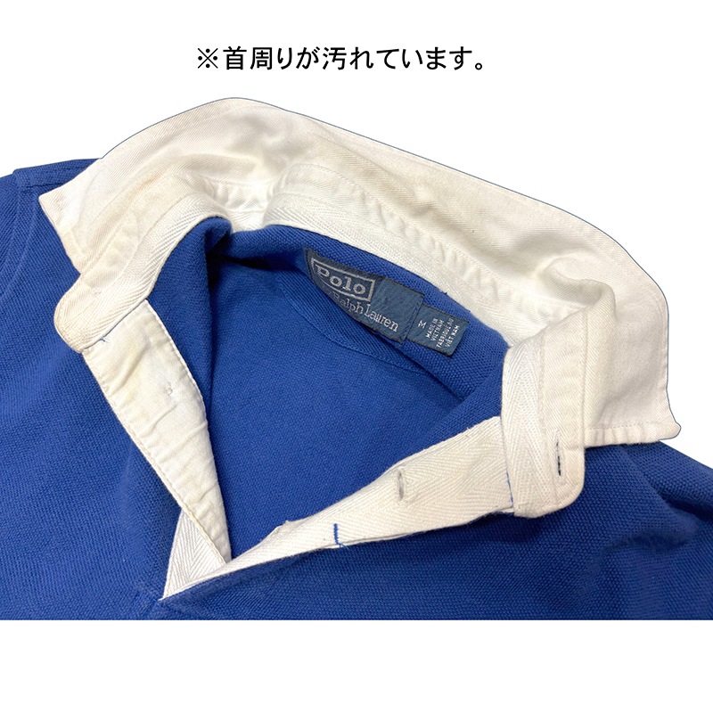 90s��Polo by Ralph Lauren �ݥ� ���ե������-POLO HI TECH- �ݥ��ϥ��ƥå���S/S RUGBY SHIRT Ⱦµ �饬������ġ�size:M ��VINTAGE �ӥ�ơ����ۡ���šۡ�Ź�޻����Բġ�