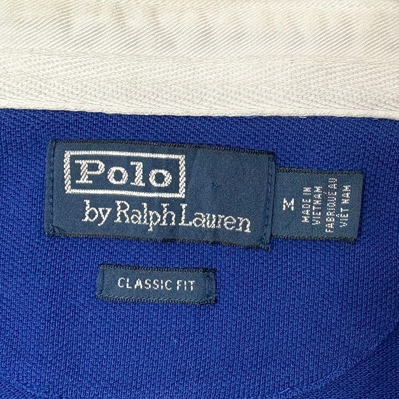 90s��Polo by Ralph Lauren �ݥ� ���ե������-POLO HI TECH- �ݥ��ϥ��ƥå���S/S RUGBY SHIRT Ⱦµ �饬������ġ�size:M ��VINTAGE �ӥ�ơ����ۡ���šۡ�Ź�޻����Բġ�