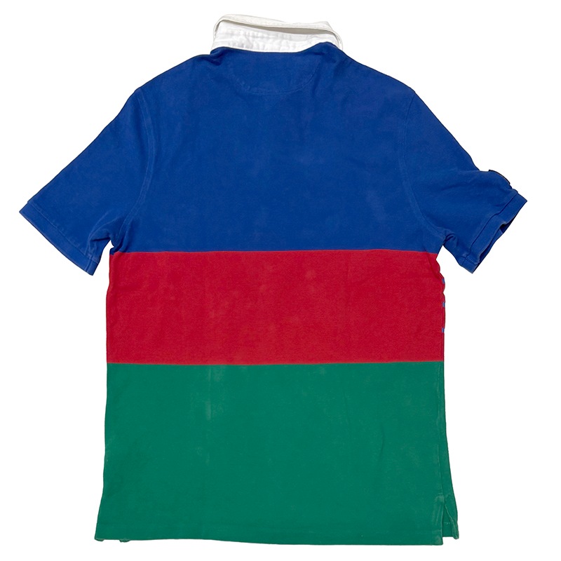 90s��Polo by Ralph Lauren �ݥ� ���ե������-POLO HI TECH- �ݥ��ϥ��ƥå���S/S RUGBY SHIRT Ⱦµ �饬������ġ�size:M ��VINTAGE �ӥ�ơ����ۡ���šۡ�Ź�޻����Բġ�