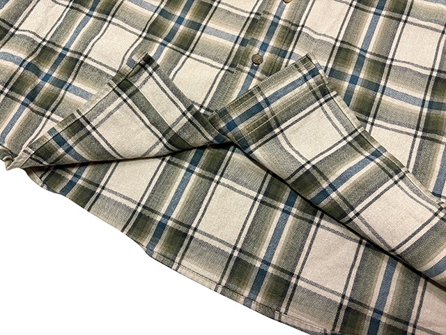 ��SALE 30%OFF�� Carhartt �����ϡ��ȡ�WORK SHIRTS �������ġ������å�����col.GREEN��size:2XL-TALL��COTTON100%��BIG SIZE��USED �桼���ɡۡ���šۡ�Ź�޻����Բġ�