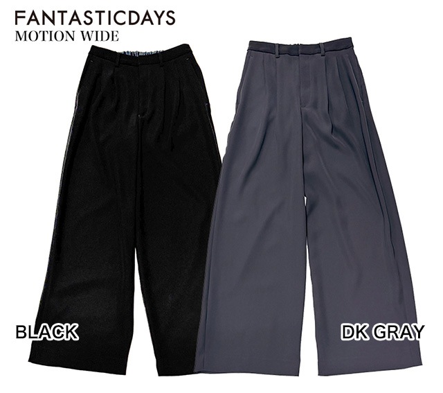 FANTASTICDAYS���ե��󥿥��ƥ��å��ǥ�����MOTION WIDE���磻�ɥѥ�ġ�2��(BLACK/DK GRAY)����������made in Japan��LADYS ��ǥ�����