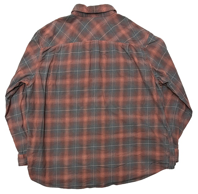 ��SALE 30%OFF�� Carhartt �����ϡ��ȡ�WORK SHIRTS �������ġ����ʥåץܥ��󡡥����å�����col.RED��size:2XL-Regular��COTTON100%��BIG SIZE��USED �桼���ɡۡ���šۡ�Ź�޻����Բġ�