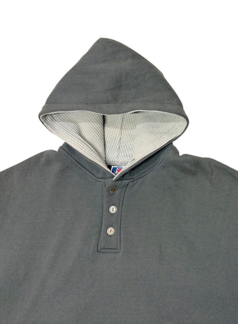 ��SALE 30%OFF�� 90s��RUSSELL ATHLETIC ��å��� ��������å���HALF SNAP PULL PARKA �ϡ��� ���ʥå� �ץ�ѡ�������col:CHARCOAL GRAY��size:XXL��̵�ϡ�Made in USA������ꥫ����BIG SIZE ��VINTAGE ������ơ����ۡ���šۡ�Ź�޻����Բġ�