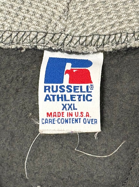 ��SALE 30%OFF�� 90s��RUSSELL ATHLETIC ��å��� ��������å���HALF SNAP PULL PARKA �ϡ��� ���ʥå� �ץ�ѡ�������col:CHARCOAL GRAY��size:XXL��̵�ϡ�Made in USA������ꥫ����BIG SIZE ��VINTAGE ������ơ����ۡ���šۡ�Ź�޻����Բġ�