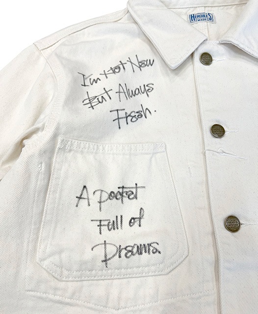 Swell Vintage �� UNION HERCULES MADE����˥��� �إ饯�쥹 �ᥤ�ɡ����祢���㥱�åȡ�WHITE �ۥ磻�ȡ�LADYS ��ǥ�������HE251L01����񤭡�34��36��ʸ�����ۤʤ�ޤ���