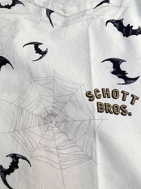 ��SALE 50%OFF��SCHOTT ����åȡ�HAWAIIAN SHIRT BAT & SPIDERWEB �ϥ磻���� ����� �Хåȡ����ѥ����������֡��ϥ磻���󥷥�ġ������ϥ���ġ�2��(SAGE/WHITE)