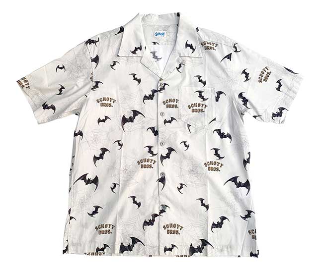 ��SALE 50%OFF��SCHOTT ����åȡ�HAWAIIAN SHIRT BAT & SPIDERWEB �ϥ磻���� ����� �Хåȡ����ѥ����������֡��ϥ磻���󥷥�ġ������ϥ���ġ�2��(SAGE/WHITE)