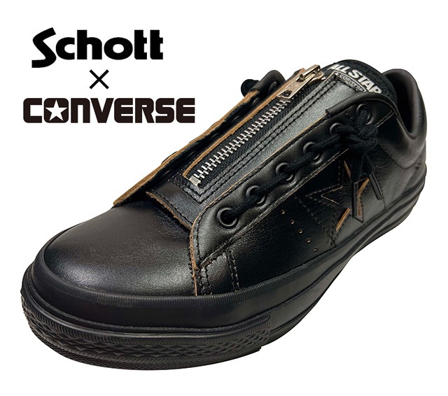 Schott × Converse One Star Z \"Black\" 9/27発売｜Schott × Converse One Star Z 