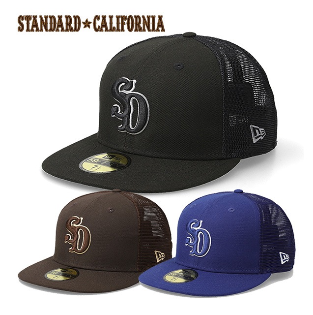 STANDARD CALIFORNIA ����������ɥ���ե���˥� �� NEW ERA �˥塼���顡SD 59 FIFTY Logo Mesh Cap