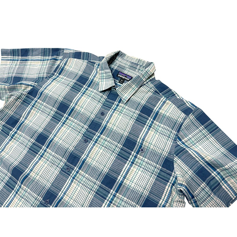 patagonia ѥ˥S/S SHIRTS 硼ȥ꡼ ġcol.BLUEsize:XXLݥꥳåȥǺࡡUSED 桼ɡۡšۡŹ޻Բġ