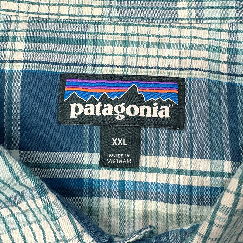 patagonia ѥ˥S/S SHIRTS 硼ȥ꡼ ġcol.BLUEsize:XXLݥꥳåȥǺࡡUSED 桼ɡۡšۡŹ޻Բġ