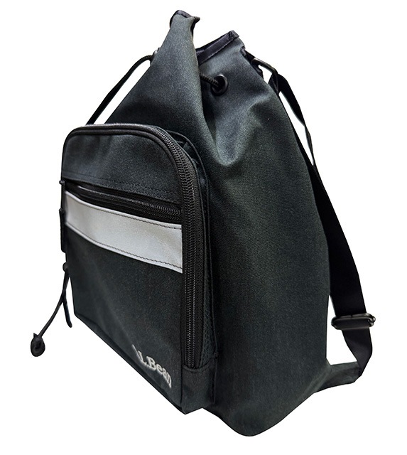 L.L.Bean ���륨��ӡ���Vinylon/Cotton Drawstring Bag �ӥ˥���/���åȥ󡦥ɥ������ȥ�󥰡��Хå���COAL(BLACK)