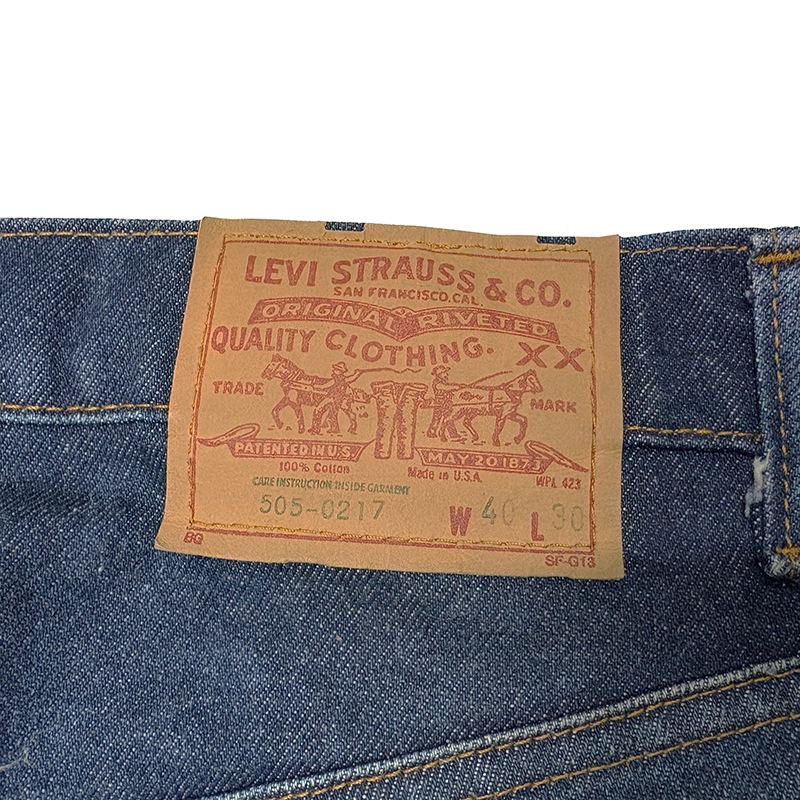 ��SALE 20%OFF��80s��Levi's �꡼�Х�����505��col.INDIGO��size.W40/L30ɽ�����������󥹥ƥå���Made in U.S.A. ��VINTAGE ������ơ����ۡ���š�