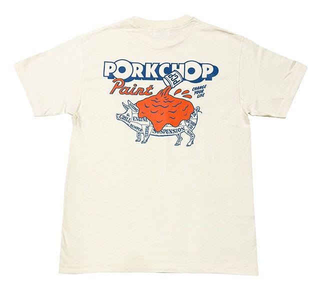 PORKCHOP GARAGE SUPPLY �ݡ�������å� ���졼�����ץ饤��POP PORK TEE���ݥåץݡ��� T����ġ�ȾµT����ġ�3��(WHITE/CREAM/NAVY)��2026SS