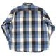 90s��FIVE BROTHER �ե����֥֥饶����L/S Flannel Shirt ���󥰥��꡼�� �ե��ͥ� ����ġ��֥��å������å�����col:BLUE��BLACK��size:XL ��VINTAGE ������ơ����ۡ���šۡ�Ź�޻����Բġ�