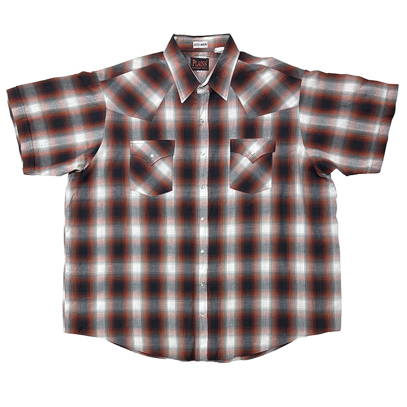 PLAINS ץ쥤󥺡WESTERN S/S SHIRTS  硼ȥ꡼ ġcol.REDsize:2XUSED 桼ɡۡšۡŹ޻Բġ