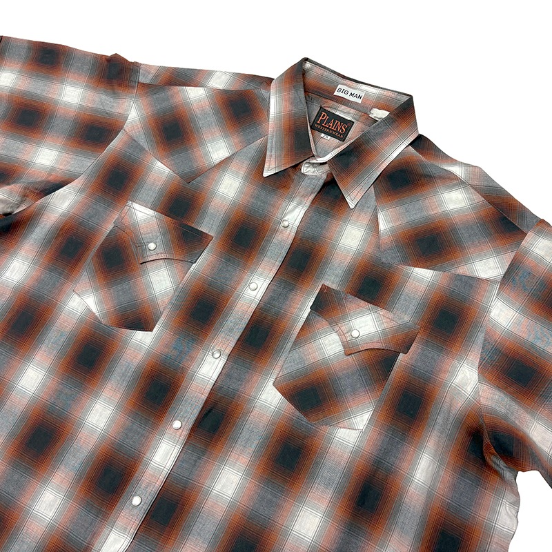PLAINS ץ쥤󥺡WESTERN S/S SHIRTS  硼ȥ꡼ ġcol.REDsize:2XUSED 桼ɡۡšۡŹ޻Բġ