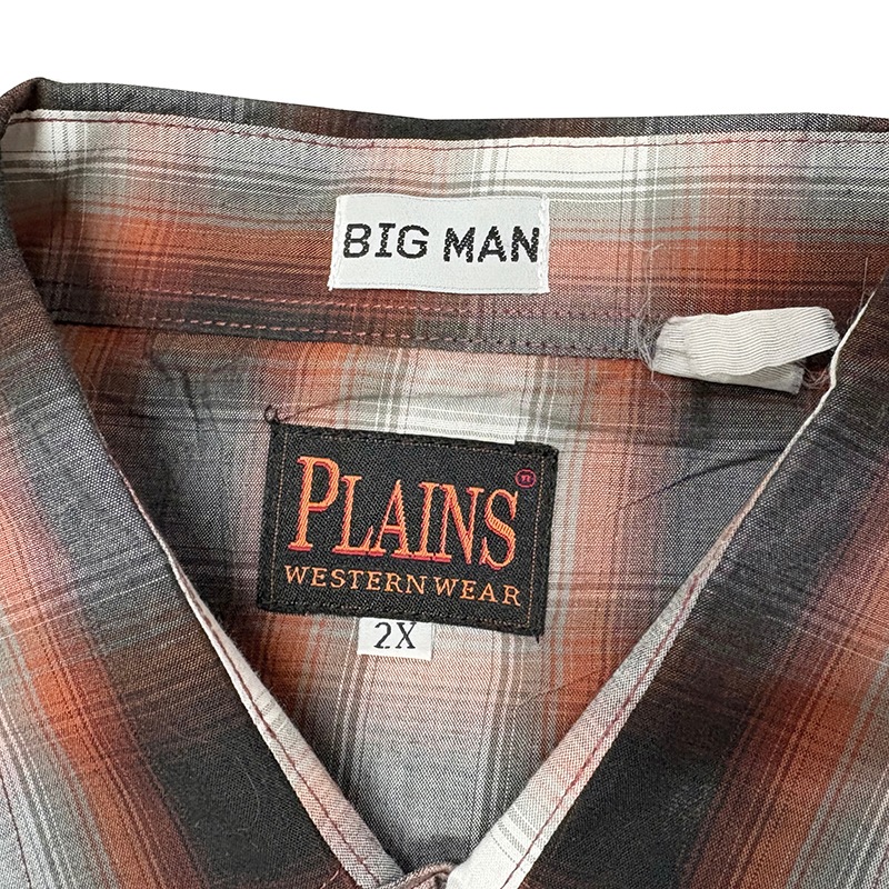 PLAINS ץ쥤󥺡WESTERN S/S SHIRTS  硼ȥ꡼ ġcol.REDsize:2XUSED 桼ɡۡšۡŹ޻Բġ
