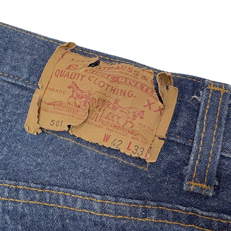 ��SALE 20%OFF��1987ǯ����Levi's �꡼�Х�����501��col.INDIGO��size.W42/L33ɽ����Made in U.S.A. ��VINTAGE ������ơ����ۡ���š�