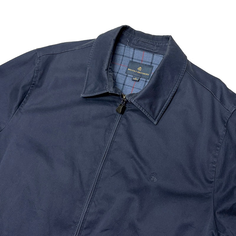 Brooks Brothers �֥�å��� �֥饶������HARRINGTON JACKET �ϥ��ȥ󥸥㥱�åȡ�col.NAVY��size:L�������󥰥ȥå� ��Used �桼���ɡۡ���š�