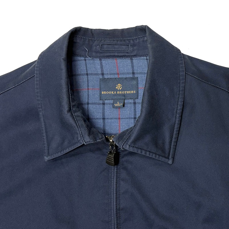 Brooks Brothers �֥�å��� �֥饶������HARRINGTON JACKET �ϥ��ȥ󥸥㥱�åȡ�col.NAVY��size:L�������󥰥ȥå� ��Used �桼���ɡۡ���š�