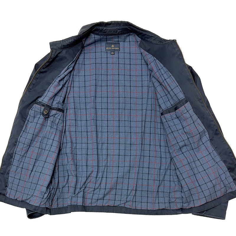 Brooks Brothers �֥�å��� �֥饶������HARRINGTON JACKET �ϥ��ȥ󥸥㥱�åȡ�col.NAVY��size:L�������󥰥ȥå� ��Used �桼���ɡۡ���š�