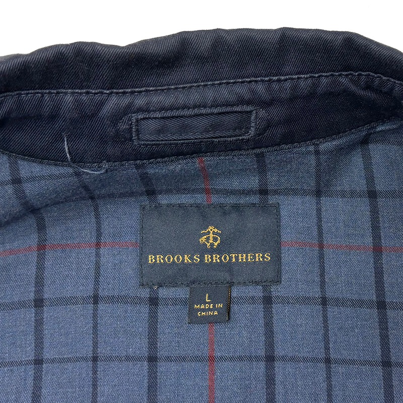 Brooks Brothers �֥�å��� �֥饶������HARRINGTON JACKET �ϥ��ȥ󥸥㥱�åȡ�col.NAVY��size:L�������󥰥ȥå� ��Used �桼���ɡۡ���š�