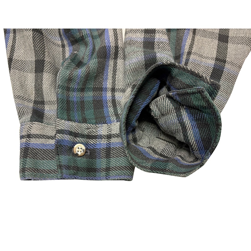 90s��FIVE BROTHER �ե����֥֥饶����L/S Flannel Shirt ���󥰥��꡼�� �ե��ͥ� ����ġ������å�����col:GREEN��GRAY��size:2XL ��VINTAGE ������ơ����ۡ���šۡ�Ź�޻����Բġ�