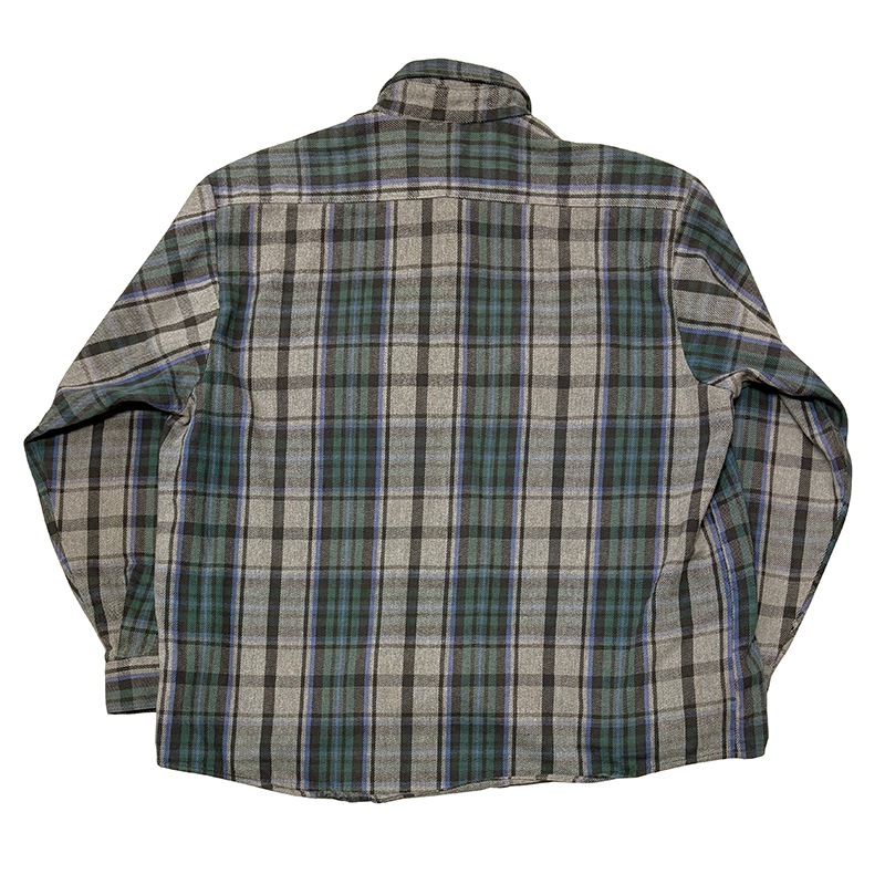 90s��FIVE BROTHER �ե����֥֥饶����L/S Flannel Shirt ���󥰥��꡼�� �ե��ͥ� ����ġ������å�����col:GREEN��GRAY��size:2XL ��VINTAGE ������ơ����ۡ���šۡ�Ź�޻����Բġ�